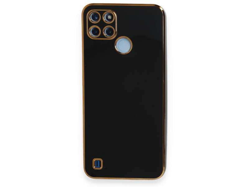 Newface Realme C25Y Kılıf Volet Silikon - Siyah