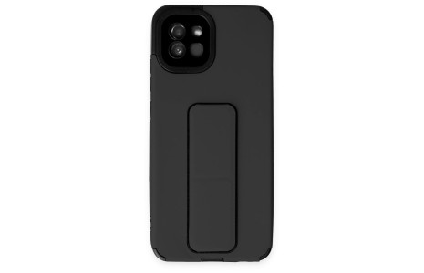 Newface Samsung Galaxy A03 Kılıf Mega Standlı Silikon - Siyah
