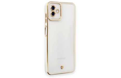 Newface Samsung Galaxy A04 Kılıf Liva Lens Silikon - Beyaz