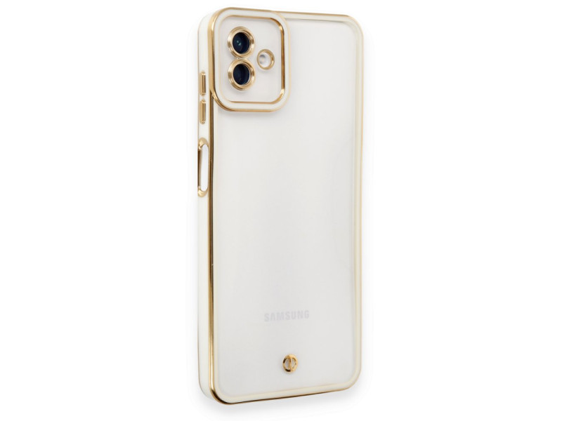 Newface Samsung Galaxy A04 Kılıf Liva Lens Silikon - Beyaz