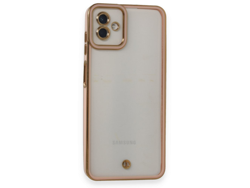 Newface Samsung Galaxy A04 Kılıf Liva Lens Silikon - Pudra