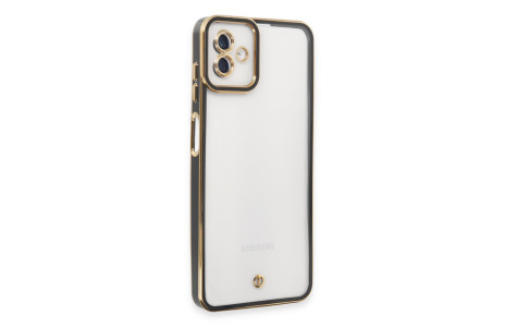 Newface Samsung Galaxy A04 Kılıf Liva Lens Silikon - Siyah