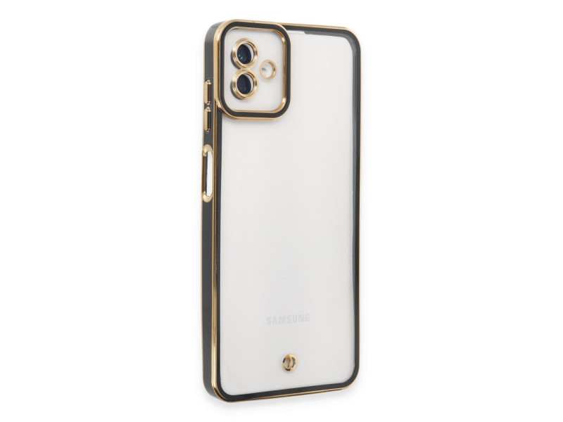 Newface Samsung Galaxy A04 Kılıf Liva Lens Silikon - Siyah