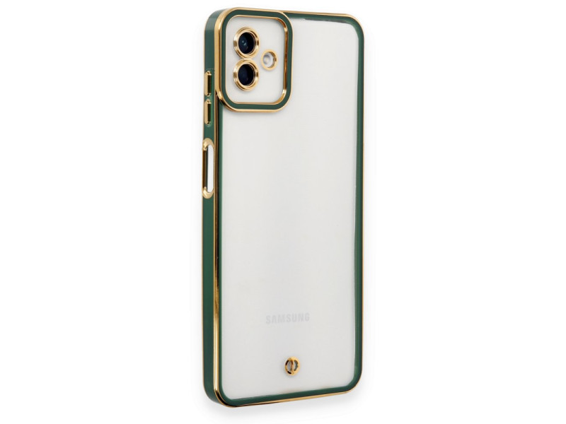 Newface Samsung Galaxy A04 Kılıf Liva Lens Silikon - Yeşil