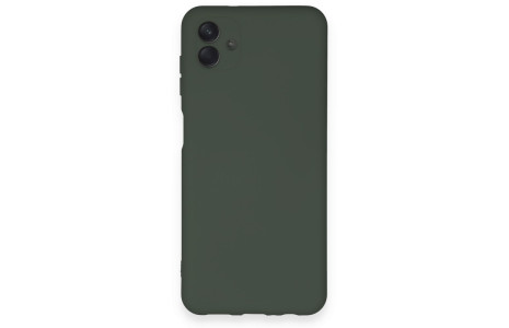 Newface Samsung Galaxy A04 Kılıf Nano içi Kadife Silikon - Koyu Yeşil