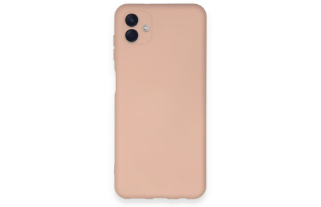 Newface Samsung Galaxy A04 Kılıf Nano içi Kadife Silikon - Pudra