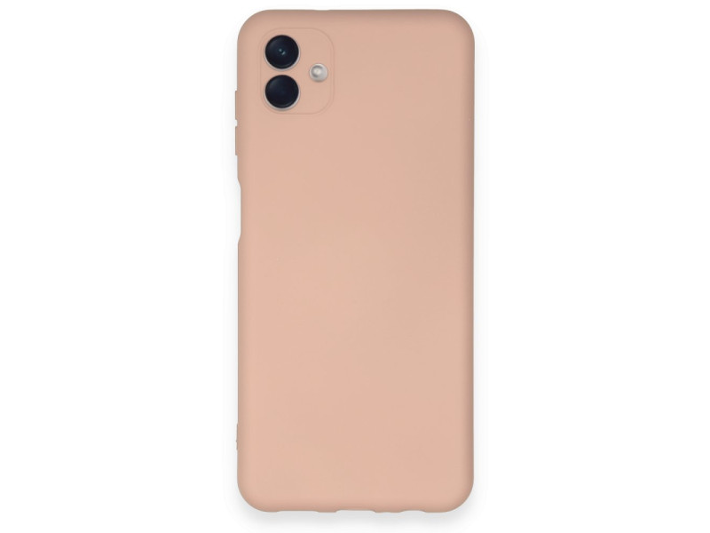Newface Samsung Galaxy A04 Kılıf Nano içi Kadife Silikon - Pudra