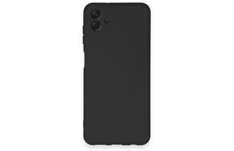 Newface Samsung Galaxy A04 Kılıf Nano içi Kadife Silikon - Siyah
