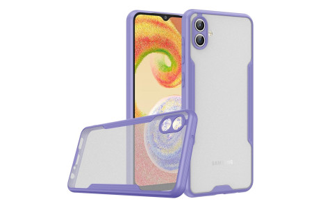 Newface Samsung Galaxy A04 Kılıf Platin Silikon - Lila
