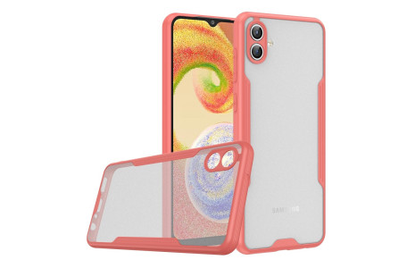 Newface Samsung Galaxy A04 Kılıf Platin Silikon - Pembe
