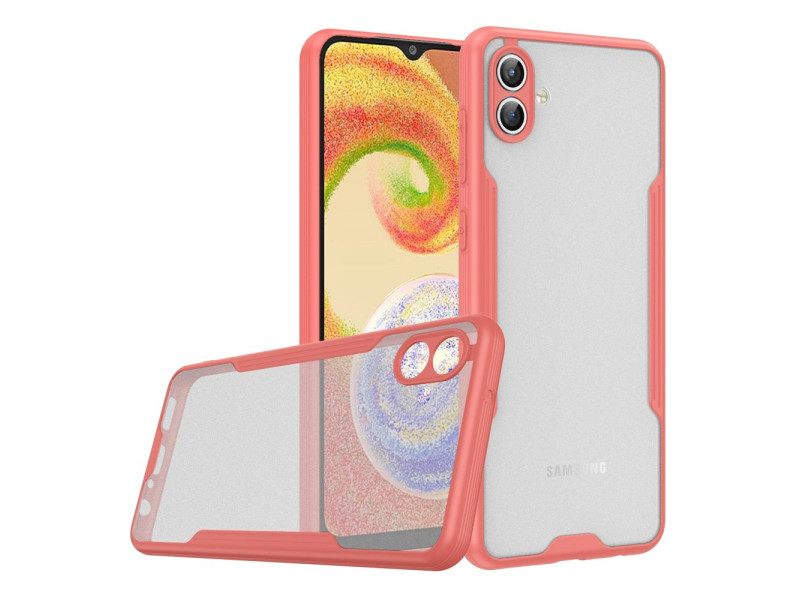Newface Samsung Galaxy A04 Kılıf Platin Silikon - Pembe