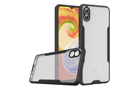 Newface Samsung Galaxy A04 Kılıf Platin Silikon - Siyah