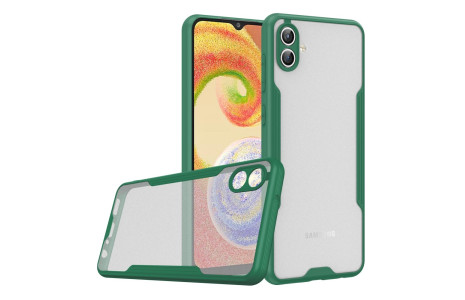 Newface Samsung Galaxy A04 Kılıf Platin Silikon - Yeşil