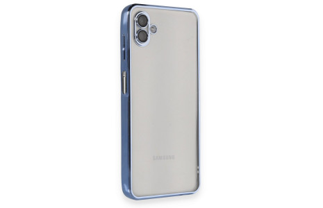 Newface Samsung Galaxy A04 Kılıf Razer Lensli Silikon - Açık Mavi