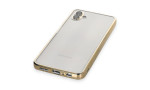 Newface Samsung Galaxy A04 Kılıf Razer Lensli Silikon - Gold