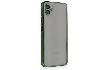 Newface Samsung Galaxy A04 Kılıf Razer Lensli Silikon - Yeşil