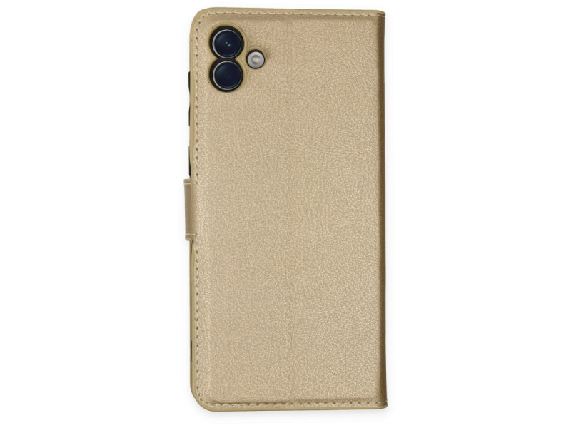Newface Samsung Galaxy A04 Kılıf Trend S Plus Kapaklı Kılıf - Gold