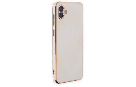 Newface Samsung Galaxy A04 Kılıf Volet Silikon - Beyaz