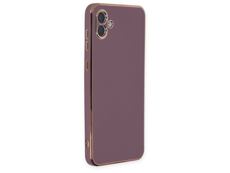 Newface Samsung Galaxy A04 Kılıf Volet Silikon - Mor