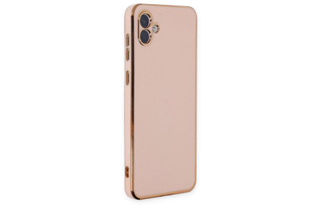 Newface Samsung Galaxy A04 Kılıf Volet Silikon - Pembe