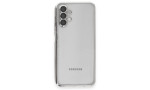 Newface Samsung Galaxy A04S Kılıf Razer Lensli Silikon - Gümüş