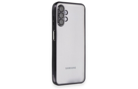 Newface Samsung Galaxy A04S Kılıf Razer Lensli Silikon - Siyah