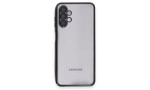 Newface Samsung Galaxy A04S Kılıf Razer Lensli Silikon - Siyah