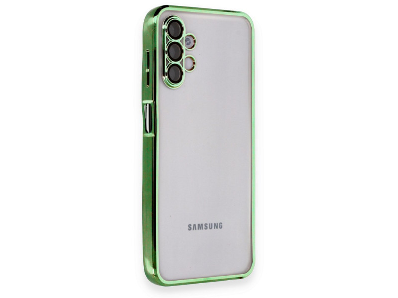 Newface Samsung Galaxy A04S Kılıf Razer Lensli Silikon - Yeşil