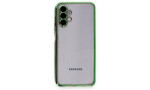 Newface Samsung Galaxy A04S Kılıf Razer Lensli Silikon - Yeşil
