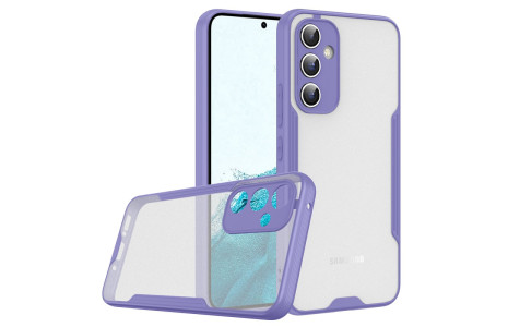 Newface Samsung Galaxy A14 4G Kılıf Platin Silikon - Lila