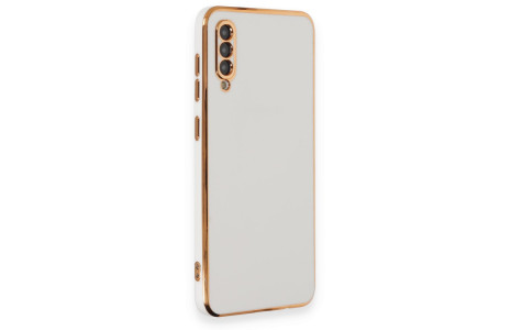 Newface Samsung Galaxy A30S Kılıf Volet Silikon - Beyaz