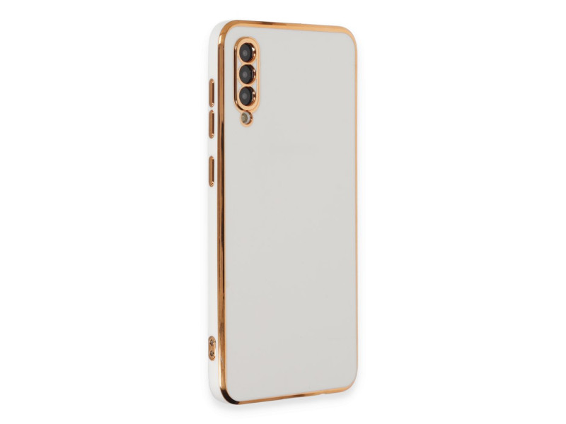 Newface Samsung Galaxy A50 Kılıf Volet Silikon - Beyaz