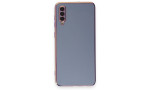 Newface Samsung Galaxy A50 Kılıf Volet Silikon - Mavi