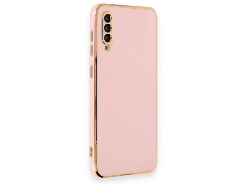 Newface Samsung Galaxy A50 Kılıf Volet Silikon - Pembe