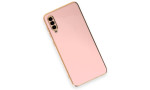 Newface Samsung Galaxy A50 Kılıf Volet Silikon - Pembe