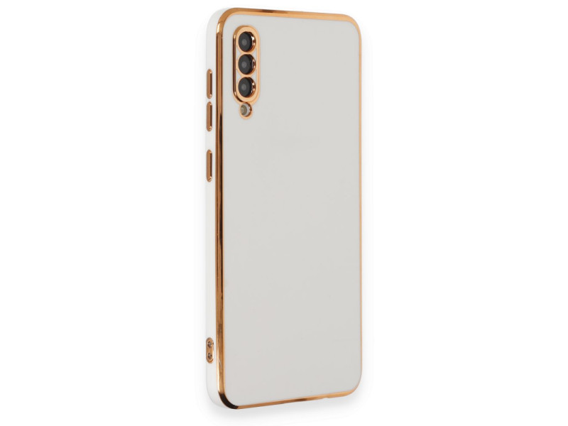 Newface Samsung Galaxy A50S Kılıf Volet Silikon - Beyaz