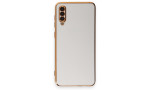 Newface Samsung Galaxy A50S Kılıf Volet Silikon - Beyaz