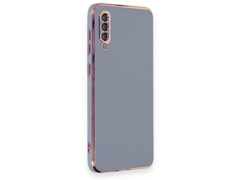 Newface Samsung Galaxy A50S Kılıf Volet Silikon - Mavi