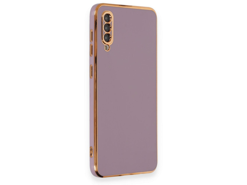 Newface Samsung Galaxy A50S Kılıf Volet Silikon - Mor