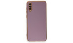 Newface Samsung Galaxy A50S Kılıf Volet Silikon - Mor