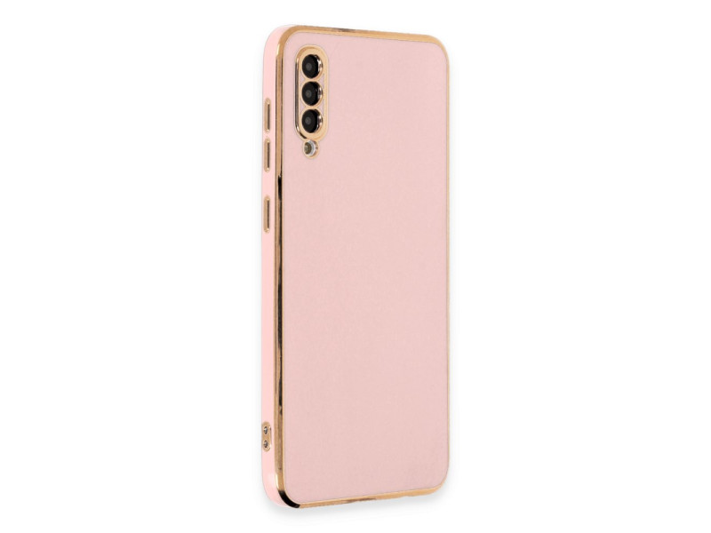 Newface Samsung Galaxy A50S Kılıf Volet Silikon - Pembe