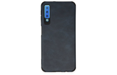 Newface Samsung Galaxy A7 2018 Kılıf Loop Deri Silikon - Lacivert