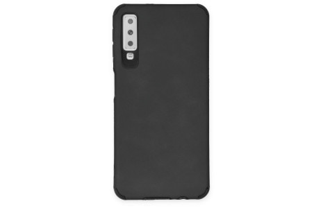 Newface Samsung Galaxy A7 2018 Kılıf Loop Deri Silikon - Siyah