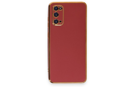 Newface Samsung Galaxy S20 Kılıf Volet Silikon - Kırmızı