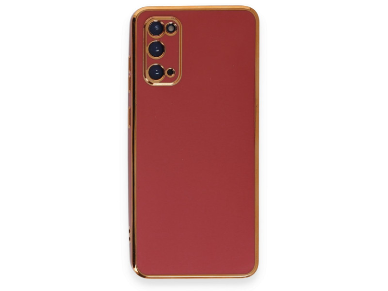 Newface Samsung Galaxy S20 Kılıf Volet Silikon - Kırmızı