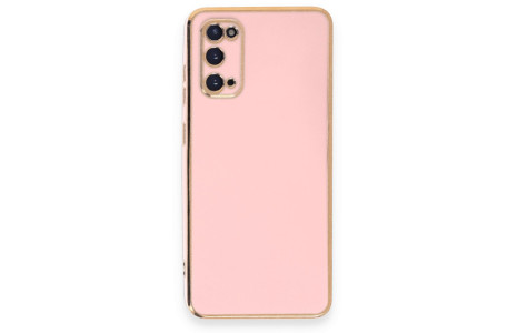 Newface Samsung Galaxy S20 Kılıf Volet Silikon - Pembe