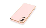 Newface Samsung Galaxy S20 Kılıf Volet Silikon - Pembe