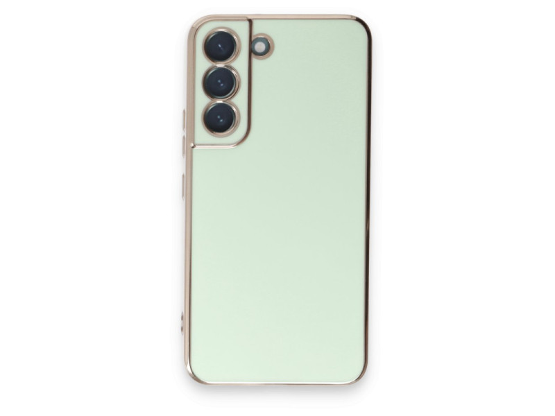 Newface Samsung Galaxy S21 Kılıf Volet Silikon - Açık Yeşil