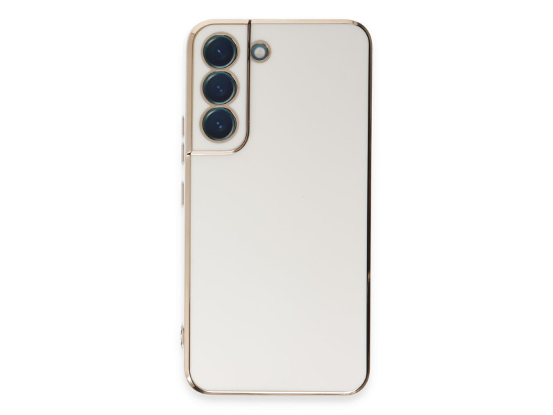 Newface Samsung Galaxy S21 Kılıf Volet Silikon - Beyaz