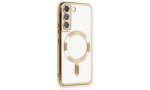 Newface Samsung Galaxy S22 Kılıf Kross Magneticsafe Kapak - Gold